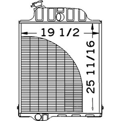 AR61880 Replacement Radiator Fits John Deere 4230