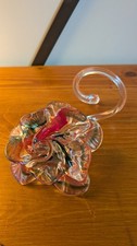 Hand Blown Art Glass Flower