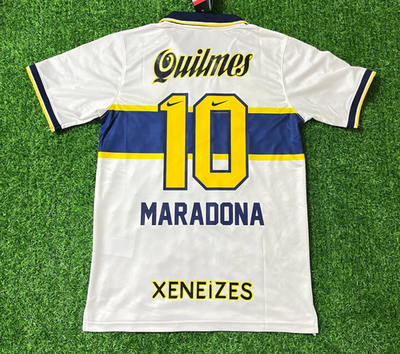 Maradona 10 Boca Juniors Jersey 1996 1997 Size L Retro Football