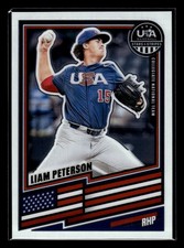 2026 Panini Stars & Stripes Baseball Prizm Card #38 Liam Peterson USA College