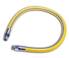 Gotek Yellow 3/4" x 48" Commercial Kitchen Gas Hose Connector Kit 10-754-1 NEW