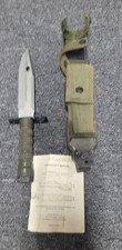 US Military Issue Rare PHROBIS M9 Knife Bayonet with Scabbard Stone