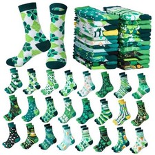 24 Pairs Socks Bulk Fancy Funny Novelty Socks for Women Girls Holiday Gifts