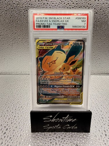 Eevee & Snorlax-GX graded PSA 7 for sale on eBay