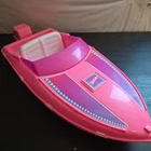 Vintage 1996 Pink Barbie Speed Boat Water Craft Pearl Beach Barbie Used 22” X 8”