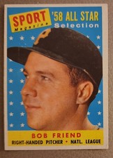 1958 Topps Bob Friend Sport Magazine #492 Pittsburgh Pirates EX++