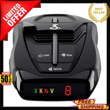 Cobra RAD 380 Laser Radar Detector – Long Range Detection, LaserEye Front and Re