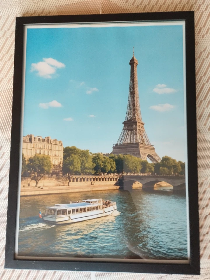 Cadre photo sous verre Tour Eiffel - Photo 1/1