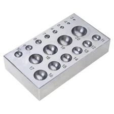 Multifuntional Jewelry Crafting Block Steel Dapping Block Jewelry Making Tools