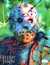 Douglas Tait signed 8x10 Photo Jason Voorhees Freddy vs Jason