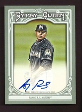 2013 Gypsy Queen AUTO ROOKIE CARD AJ RAMOS Miami Marlins Baseball