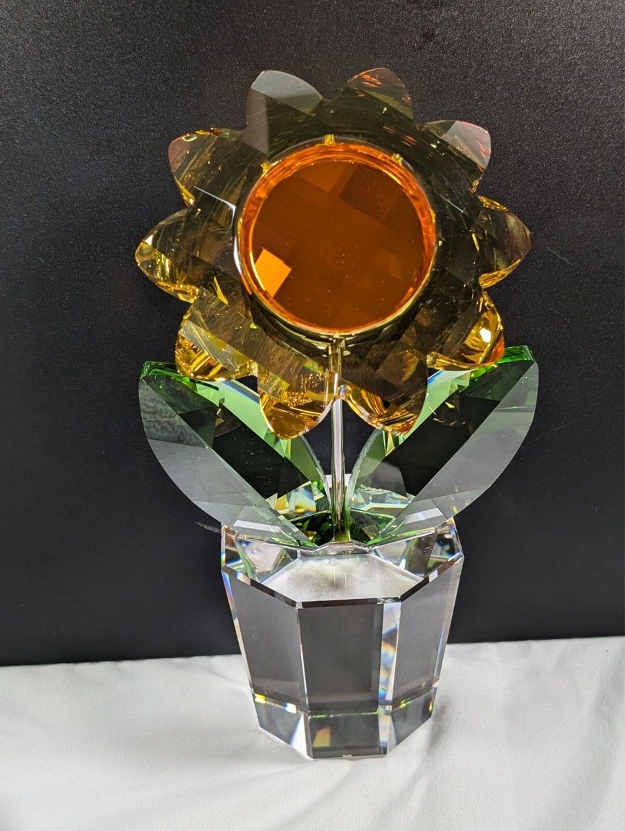 Swarovski Large sunflower 835636. Retired Piece ! Has flaws