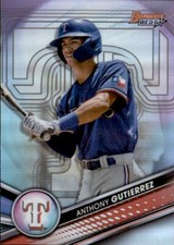 2022 BOWMANS BEST TOP PROSPECT REFRACTOR TEXAS RANGERS ANTHONY GUTIERREZ #TP-22