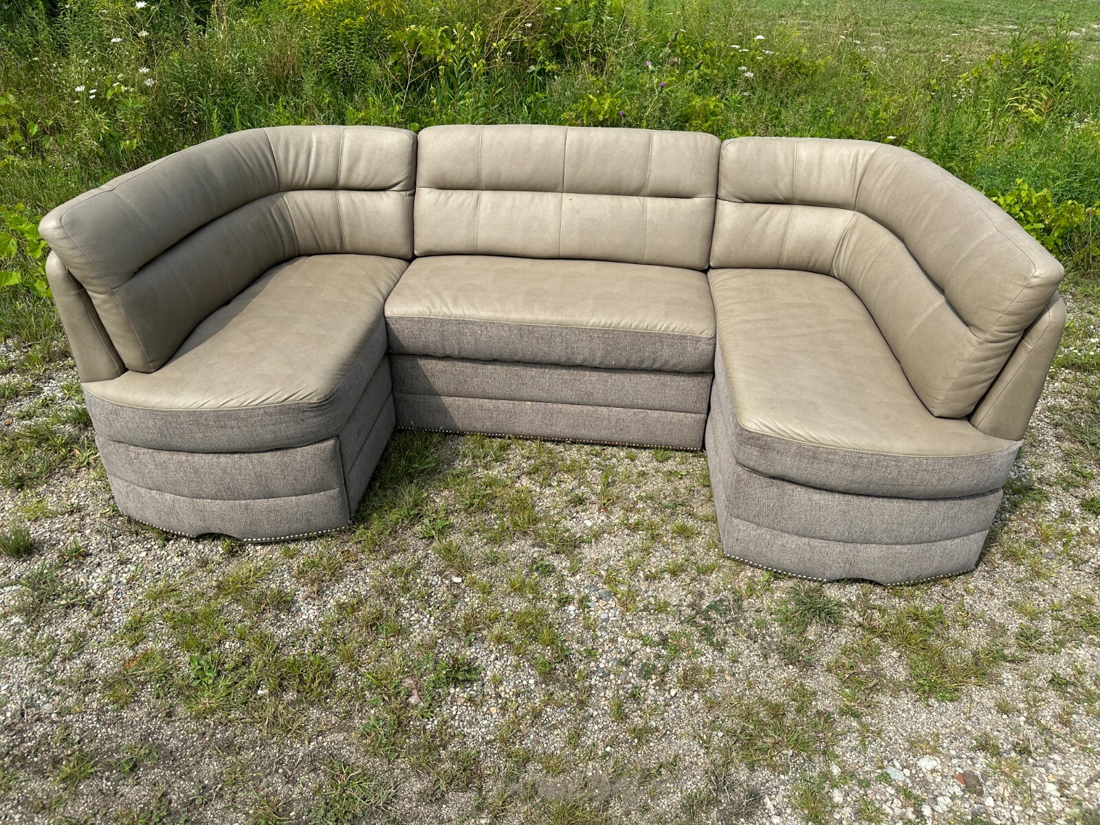 Flexsteel Ultraleather Section RV Boat Motorhome coach