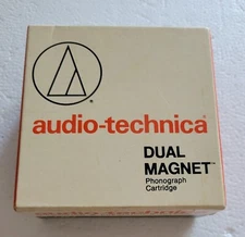 BOX ONLY! Vtg Audio Technica Dual Magnet Cartridge Box and Holder