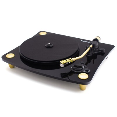 TechPlay Ghost BLK,  2 Speed Belt Driven Turntable with Bluetooth Broadcast 