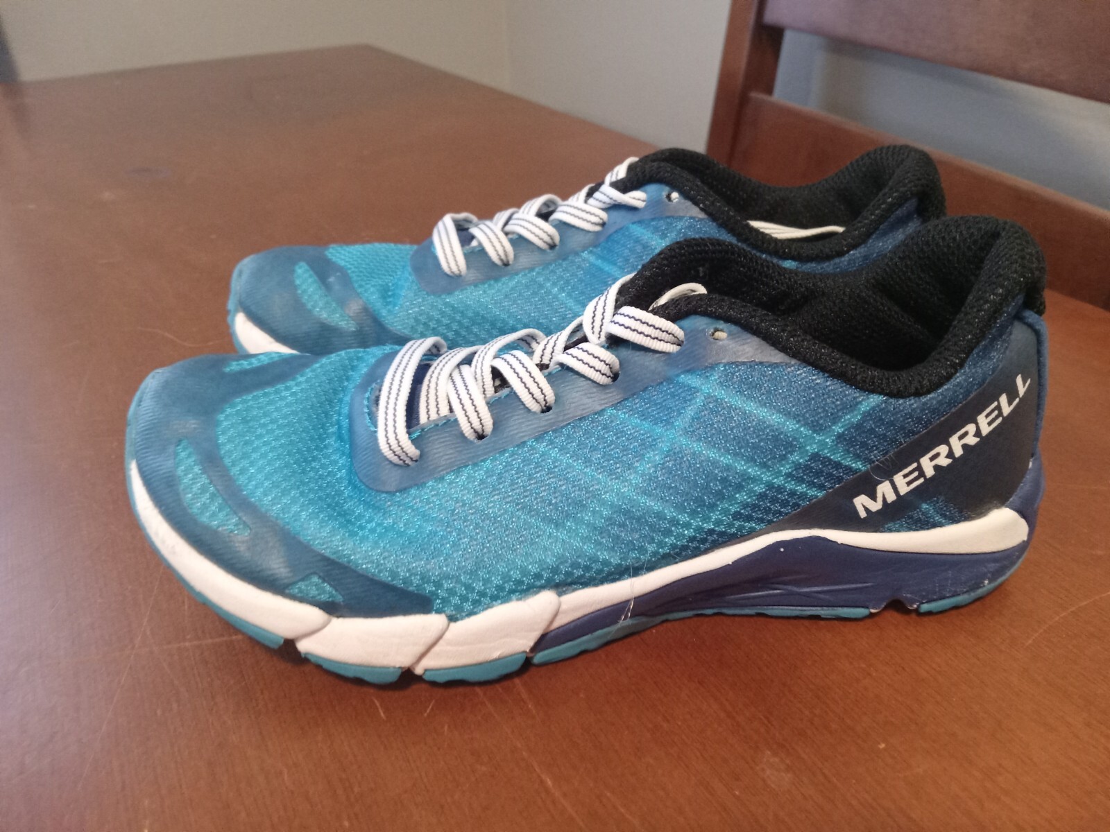 SAOLA Scarpe da ginnastica Merrell ML Bare Access blu stringate sportive da ragazzo taglia 12 5M