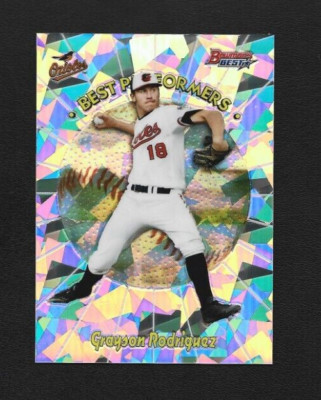 2018 Bowman's Best Grayson Rodriguez 1998 Best Performers Atomic Refractor