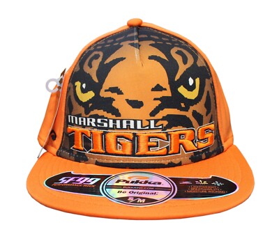 NWT Marshall MN High School TIGERS Football Orange Performance Wick Hat S/M