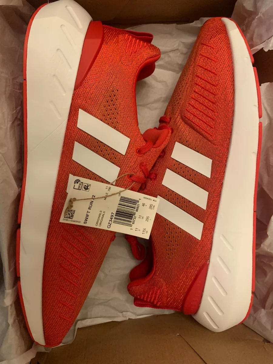 GZ3497 Adidas Swift Run 22 Vivid Red Footwear White Men s Size 11.5