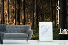 3D Forest Landscape Self-adhesive Removable W...