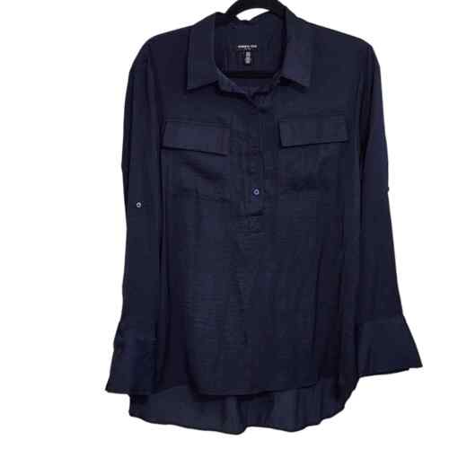 Kenneth Cole New York blue top long sleeve sz M - Picture 1 of 4