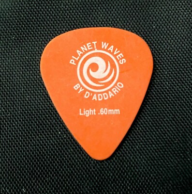Planet Waves Guitar Pick .60mm Orange Thin Light Tortex (3 Pack) NEW