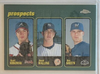 2001 Topps Chrome Prospects #289 Ben Sheets/David Walling/Scott Sobkowiak Card
