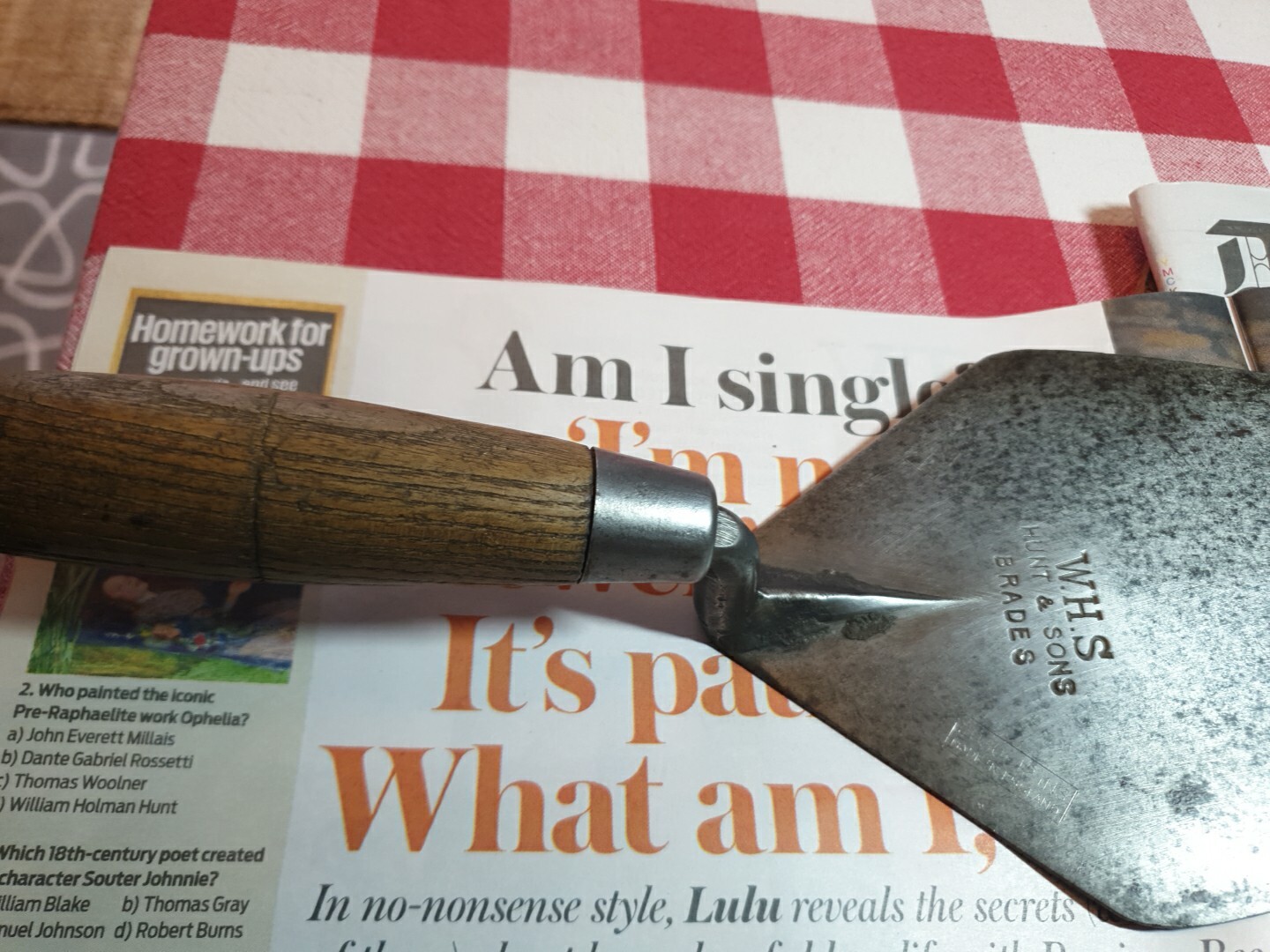 WHS Brick Trowel Hunt And Sons Brades eBay