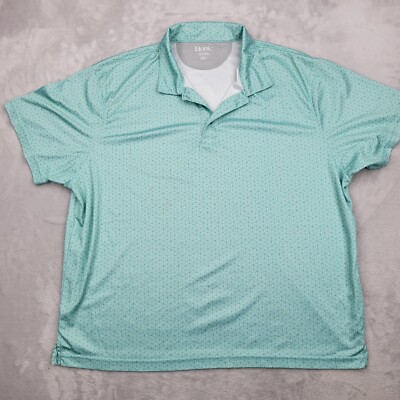 Etonic Polo Shirt Men XXL Golf Performance Tour Pro Cup Geo Prism Adult