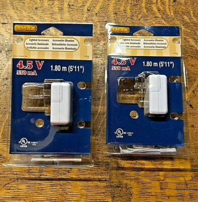  LEMAX - TWO (2) 4.5 V Lighted Accessory Power Adapters #74254 FREE SHIPPING