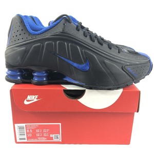 nike shox r4 black royal blue