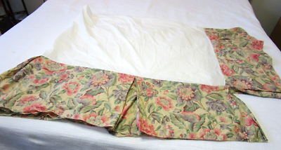 Jupe De Lit King Size Laura Ashley Priory Crushed Strawberry - Vintage 80s