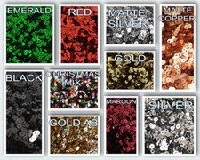 10g XMAS Metallic / AB 2mm 3mm 4mm Round Loose sew on Sequins Wedding DIY Craft