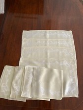 BEAU LOT DE 8 NAPPERONS/SERVIETTES EN LIN IRLANDAIS NEUF