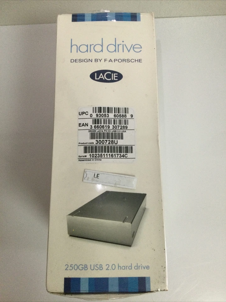 LaCie F.A. Porsche 250GB USB 2.0 External Portable Hard Drive *NEW* - Image 3 of 4