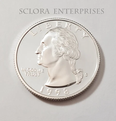 1998 S WASHINGTON *90% SILVER PROOF* QUARTER  **FREE SHIPPING**