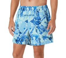 NWT Columbia PFG Men's Super Backcast Water Short Medium M 6  Inseam Blue Palms