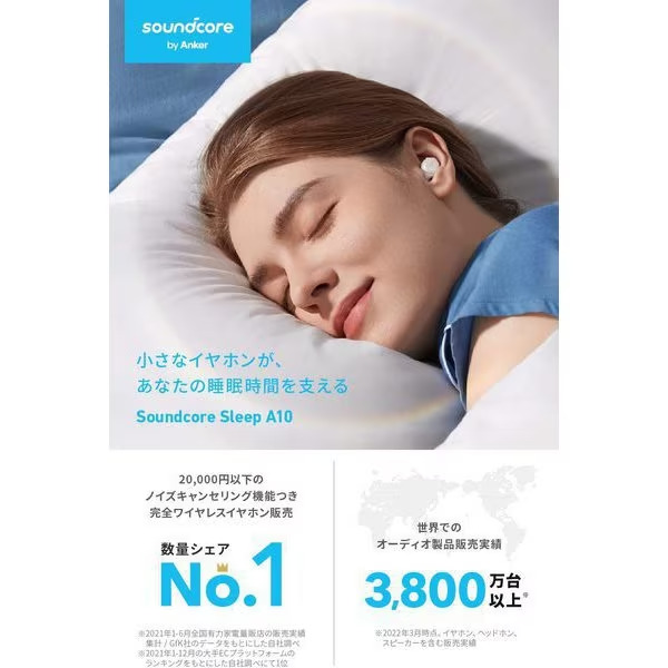 Soundcore Sleep A10 Bluetooth Earbuds Noise Blocking Headphone for