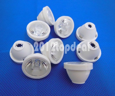 5PCS x 45 Degree 21mm clear Lens For Cree XPE XPG XTE LED