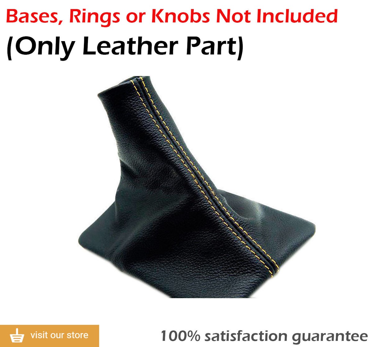 Autoguru Manual &amp; E-Brake Shift Boot Set Synthetic Leather