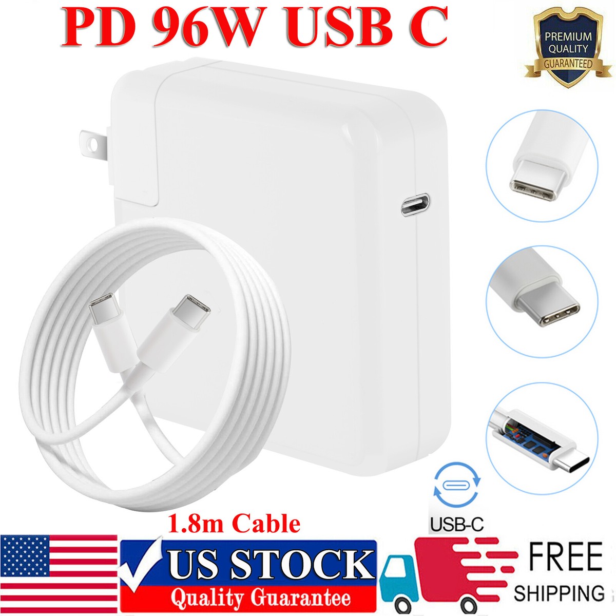 96W USB C Adapter Mac Book Pro Charger For MacBook Air 13