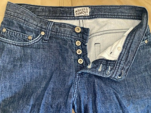 Naked \u0026 Famous Denim, Blue Jeans Waist 