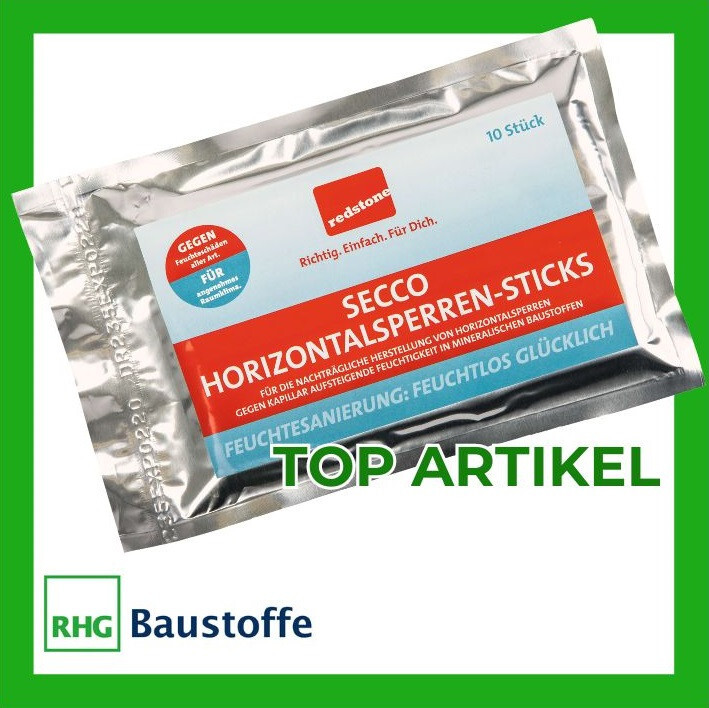 redstone Horizontalsperrensticks SECCO Stick 10er-Pack vom Fachhandel!!