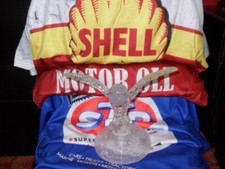 Cristal d'Arques Imperial Glass Owl In Flight France Sculpture Crystal Owl 7.5”