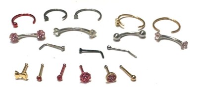18 Piece Pierced Nation Body Piercing set, surgical steel
