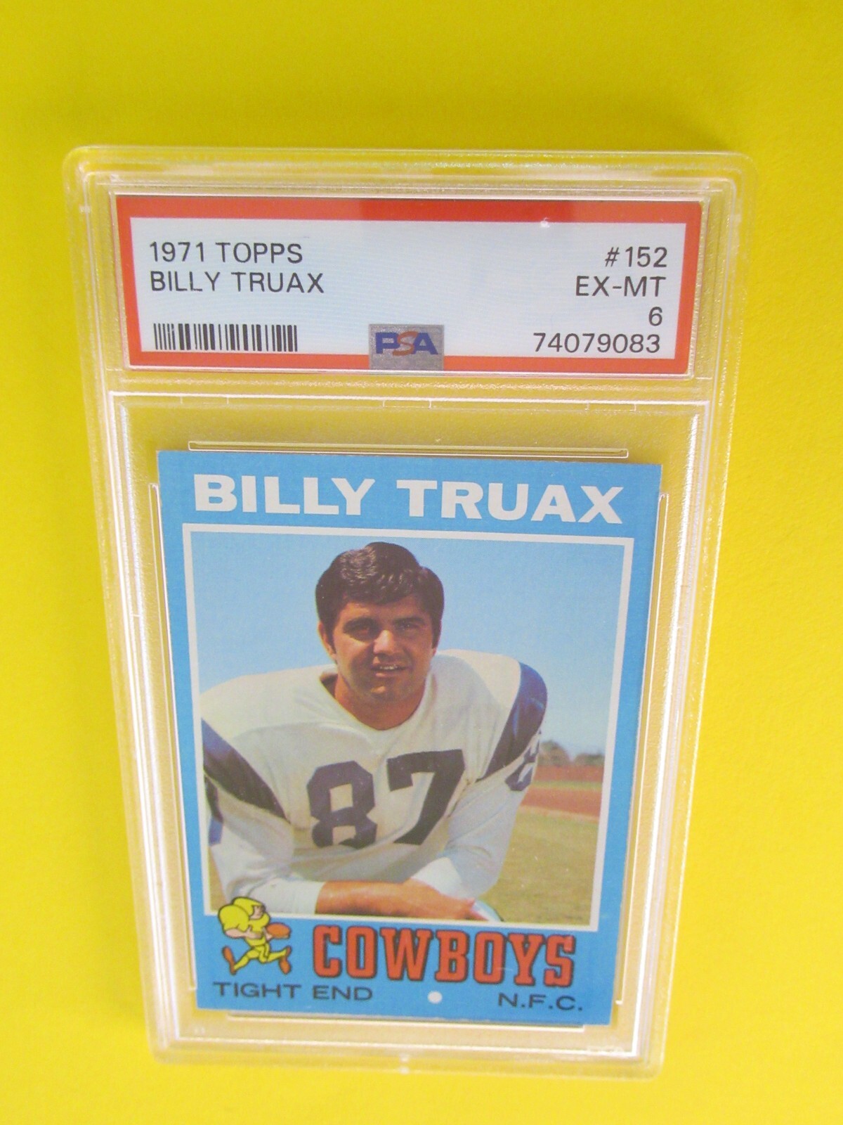 1971 TOPPS FOOTBALL #152 BILLY TRUAX PSA 6 EX-MT | eBay