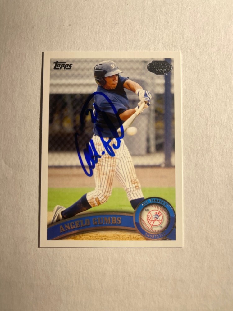 New York Yankees ANGELO GUMBS Signed Card