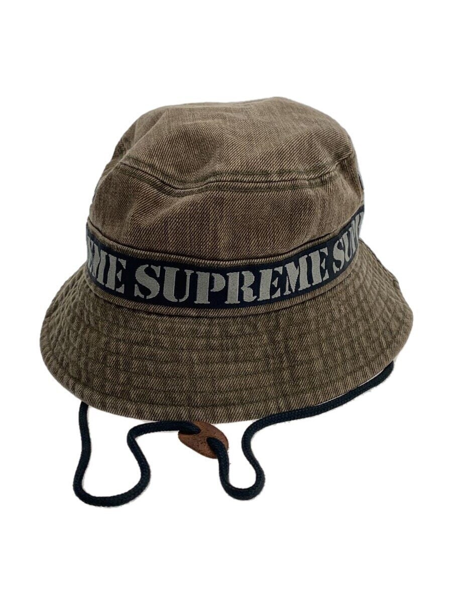 帽子 23SS Stencil Webbing Boonie Crusher Hat Supreme 23SS Stencil Webbing Boonie Bucket Hat Cotton BRW