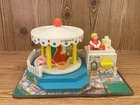 Vintage 1972 Fisher Price Little People Family Merry Go Round Carousel
